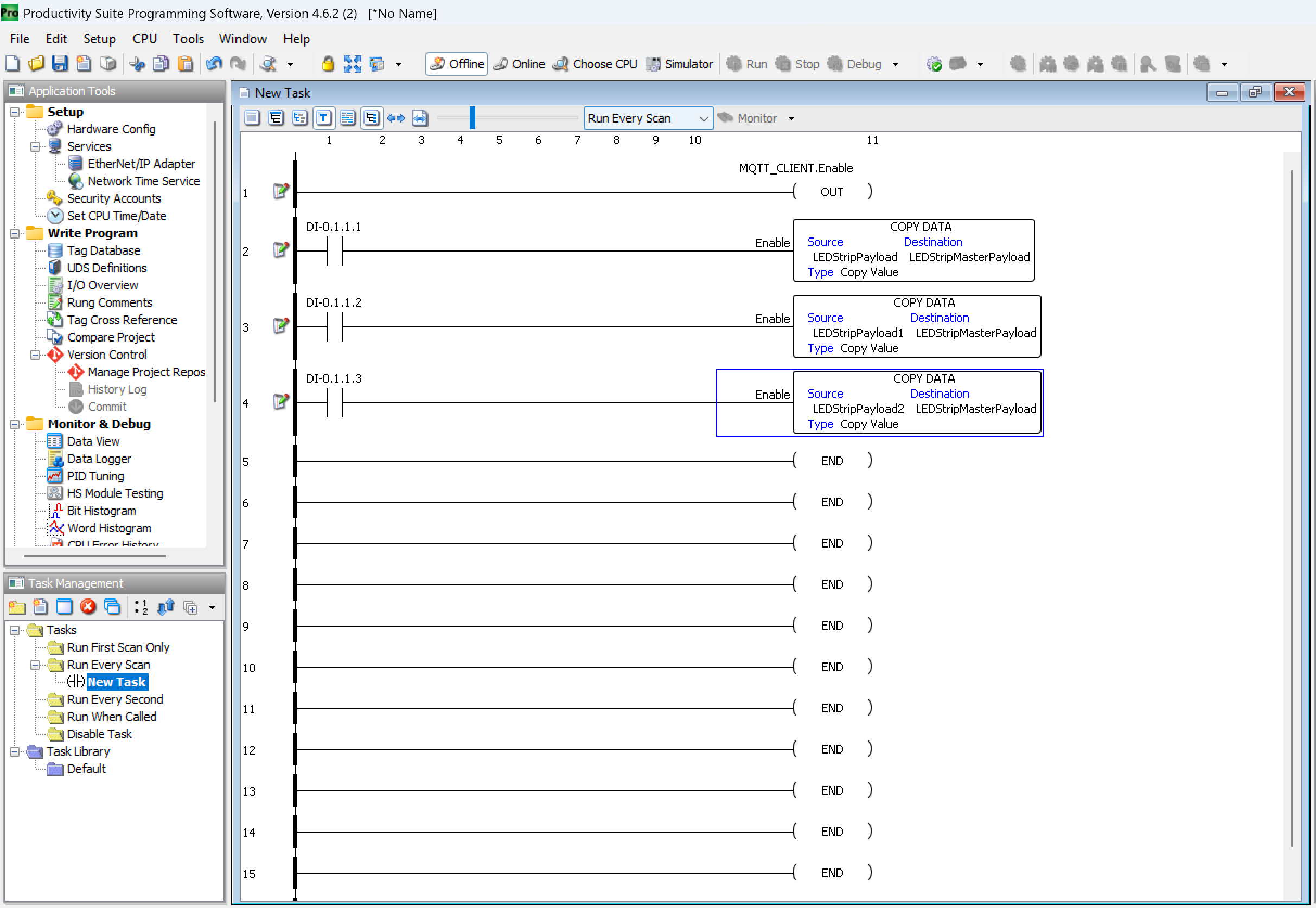 Copy Data rungs